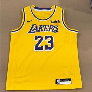 Nike Kids Los Angeles Lakers Yellow #23 Basketball Jersey